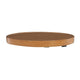 Ashley Izon Outdoor Round End Table, Modern Design, 22 Inch Black Brown Metal