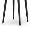 Ashley Izon Outdoor Round End Table, Modern Design, 22 Inch Black Brown Metal