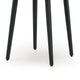 Ashley Izon Outdoor Round End Table, Modern Design, 22 Inch Black Brown Metal
