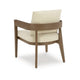 Ashley Baily Outdoor Armchair Set of 2, Cream White Fabric, Brown Metal