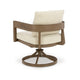 Ashley Baily Outdoor Swivel Chair Set of 2 Brown Metal Cream White Fabric BM328988