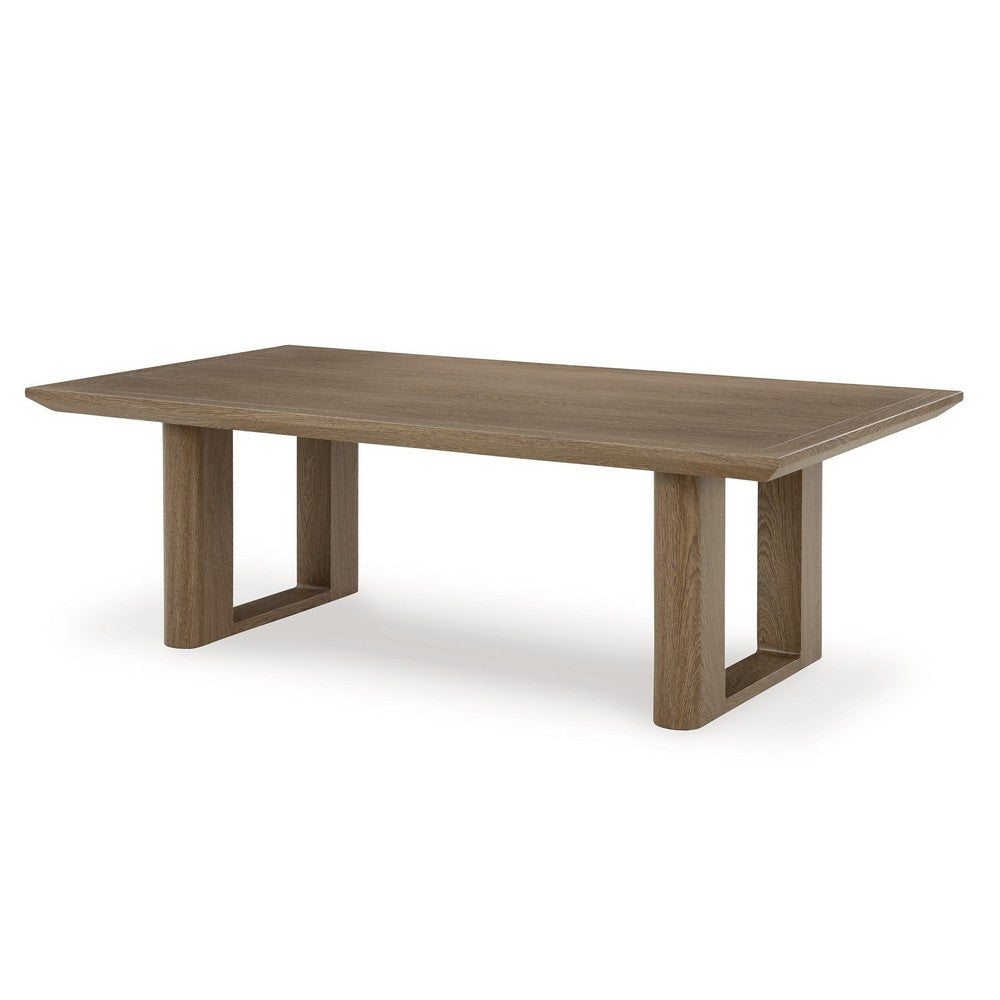 Ashley Baily Outdoor Cocktail Coffee Table 49 Inch Woodlike Brown Metal BM328990