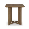Ashley Baily Outdoor Square End Table 23 Inch Rich Woodlike Brown Metal BM328991