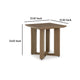Ashley Baily Outdoor Square End Table 23 Inch Rich Woodlike Brown Metal BM328991