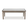Ashley Inaya Outdoor Coffee Table, Brown, Beige Sintered Stone Top, 49 Inch