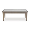 Ashley Inaya Outdoor Coffee Table Brown Beige Sintered Stone Top 49 Inch BM328996