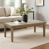 Ashley Inaya Outdoor Coffee Table, Brown, Beige Sintered Stone Top, 49 Inch