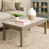 Ashley Inaya Outdoor Coffee Table, Brown, Beige Sintered Stone Top, 49 Inch