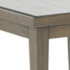 Ashley Inaya Outdoor Square End Table, Beige Sintered Stone, 24 Inch Brown