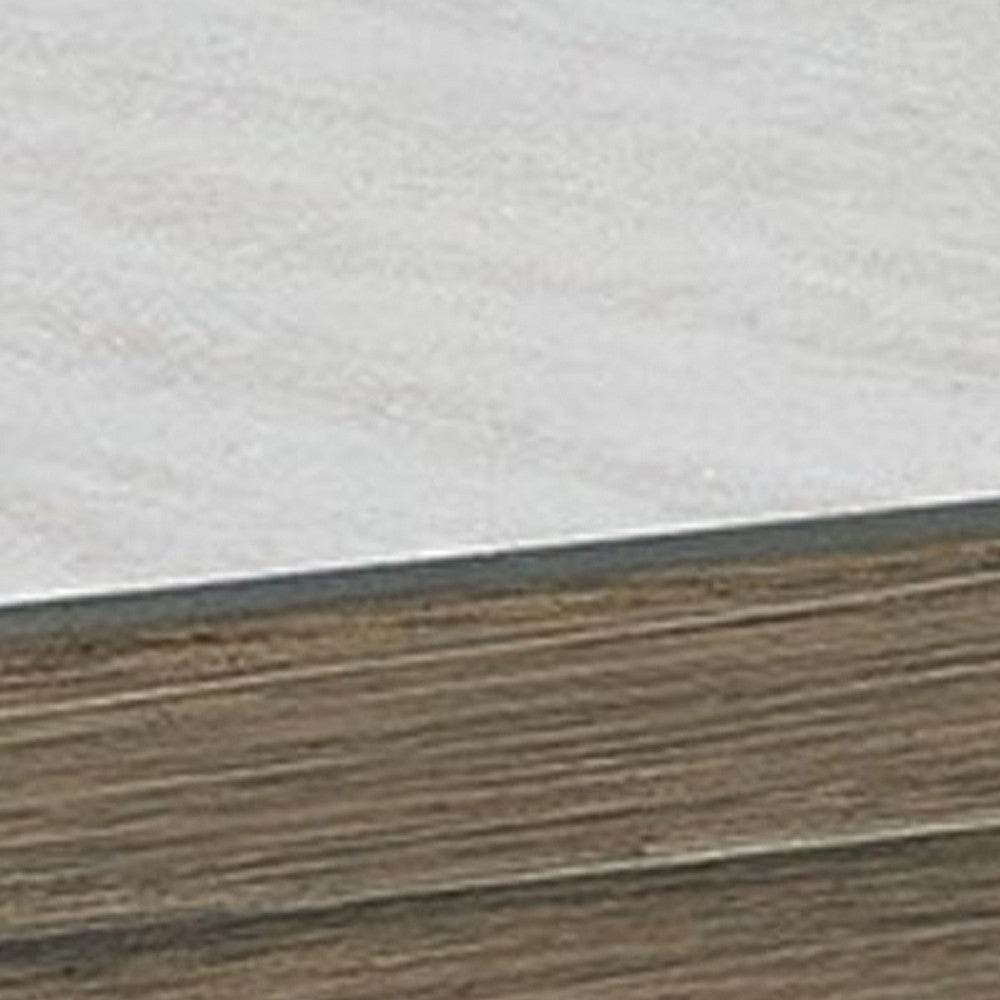 Ashley Inaya Outdoor Square End Table, Beige Sintered Stone, 24 Inch Brown