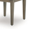 Ashley Inaya Outdoor Square End Table, Beige Sintered Stone, 24 Inch Brown