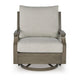 Ashley Inaya Outdoor Swivel Glider Chair with Cushion Brown Coated Metal BM328998