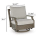 Ashley Inaya Outdoor Swivel Glider Chair with Cushion Brown Coated Metal BM328998