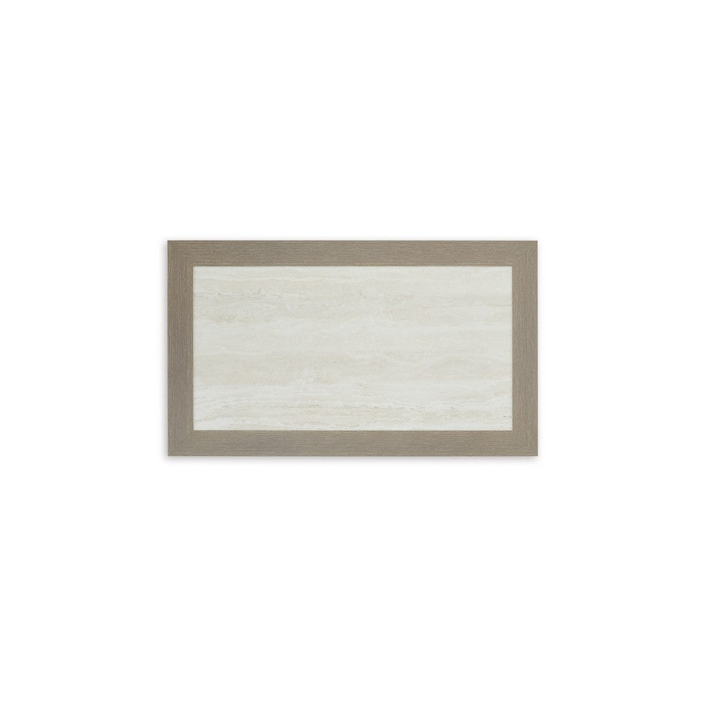 Ashley Isle Outdoor Cocktail Coffee Table Woodlike Gray Brown Metal 48 Inch BM329001