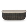 Ashley Kimo Outdoor Cocktail Coffee Table Brown Wicker Details 50 Inch BM329005