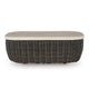Ashley Kimo Outdoor Cocktail Coffee Table Brown Wicker Details 50 Inch BM329005