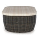 Ashley Kimo Outdoor Cocktail Coffee Table Brown Wicker Details 50 Inch BM329005