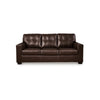 Ashley Orion Sofa Dark Brown Tufted Real and Faux Leather Cushions 85 Inch BM329011