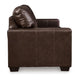 Ashley Orion Queen Sofa Sleeper 85 Inch Dark Brown Real and Faux Leather