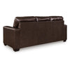 Ashley Orion Queen Sofa Sleeper 85 Inch Dark Brown Real and Faux Leather