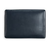 Ashley Orion Ottoman 34 Inch Rich Ocean Blue Real and Faux Leather Cushion BM329013