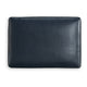 Ashley Orion Ottoman 34 Inch Rich Ocean Blue Real and Faux Leather Cushion BM329013