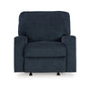 Ashley Avie Rocker Recliner Chair with Gentle Motion Navy Blue Polyester BM329018