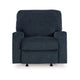 Ashley Avie Rocker Recliner Chair with Gentle Motion Navy Blue Polyester BM329018