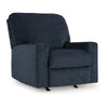 Ashley Avie Rocker Recliner Chair with Gentle Motion Navy Blue Polyester BM329018