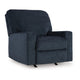 Ashley Avie Rocker Recliner Chair with Gentle Motion Navy Blue Polyester BM329018