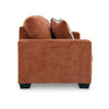 Ashley Avie Sofa 2 Accent Pillows 85 Inch Soft Burnt Orange Polyester