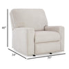 Ashley Avie Rocker Recliner Chair Gentle Motion White Ivory Polyester