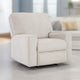 Ashley Avie Rocker Recliner Chair, Gentle Motion, White Ivory Polyester
