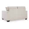 Ashley Avie Loveseat 2 Accent Pillows White Ivory Polyester 62 Inch