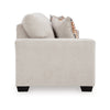 Ashley Avie Sofa 2 Accent Pillows 85 Inch Soft White Ivory Polyester