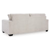Ashley Avie Sofa 2 Accent Pillows 85 Inch Soft White Ivory Polyester