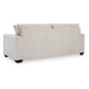 Ashley Avie Sofa 2 Accent Pillows 85 Inch Soft White Ivory Polyester