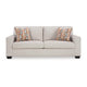 Ashley Avie Queen Sofa Sleeper 2 Accent Pillows Ivory Polyester 85 Inch
