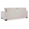 Ashley Avie Queen Sofa Sleeper 2 Accent Pillows Ivory Polyester 85 Inch