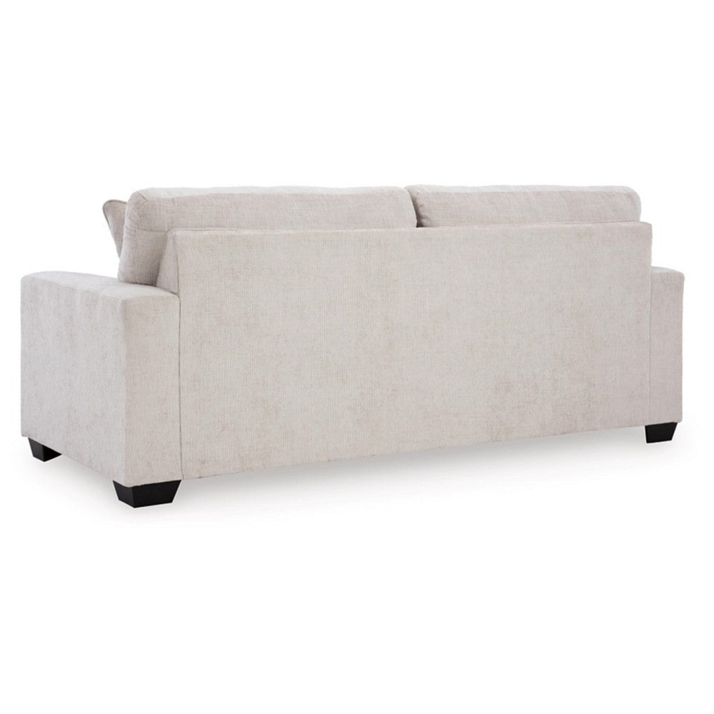 Ashley Avie Queen Sofa Sleeper 2 Accent Pillows Ivory Polyester 85 Inch