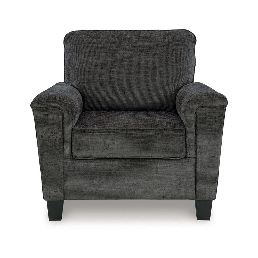 Ashley Erin Accent Armchair Modern Tapered Legs Plush Dark Gray Polyester BM329034