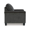 Ashley Erin Accent Armchair Modern Tapered Legs Plush Dark Gray Polyester BM329034