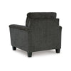Ashley Erin Accent Armchair Modern Tapered Legs Plush Dark Gray Polyester BM329034