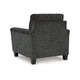 Ashley Erin Accent Armchair Modern Tapered Legs Plush Dark Gray Polyester BM329034