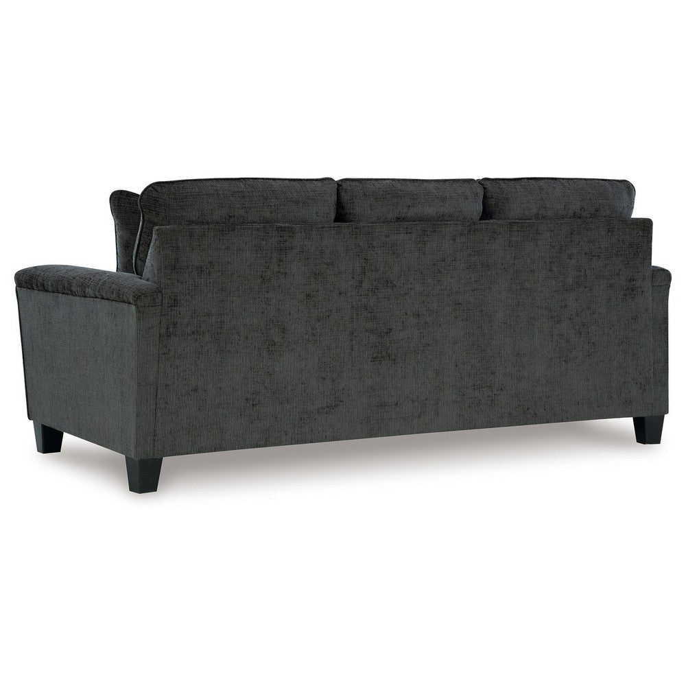 Ashley Erin Sofa 2 Accent Throw Pillows 89 Inch Plush Dark Gray Polyester