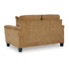 Ashley Erin Loveseat, 2 Accent Throw Pillows, 61 Inch Light Brown Polyester