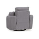Ashley Emmett Swivel Manual Glider Recliner Chair Gray Polyester 2 Pillows BM329046