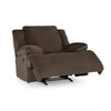 Ashley Vincent Manual Rocker Recliner Chair Chocolate Brown Corduroy Fabric BM329047