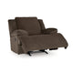 Ashley Vincent Manual Rocker Recliner Chair Chocolate Brown Corduroy Fabric BM329047