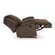 Ashley Vincent Manual Rocker Recliner Chair Chocolate Brown Corduroy Fabric BM329047
